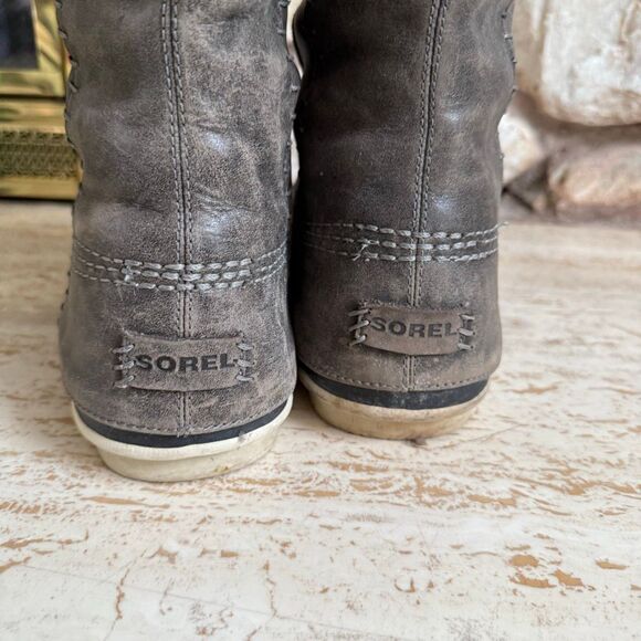 Sorel Cate the Great women’s lace up faux fur boots winter wear cozy outdoors - Picture 7 of 16